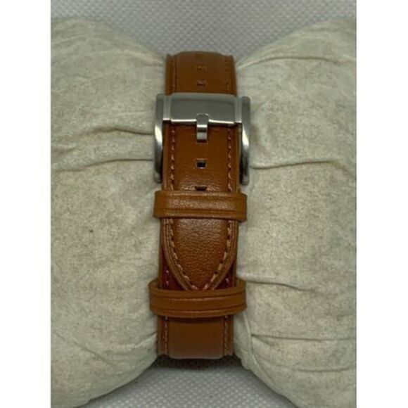 Fossil AM4632 Men's Brown Leather Analog Black Dial Quartz Genuine Watch Aa62 - Picture 4 of 9